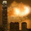 2011 National Day fireworks in Hong Kong.